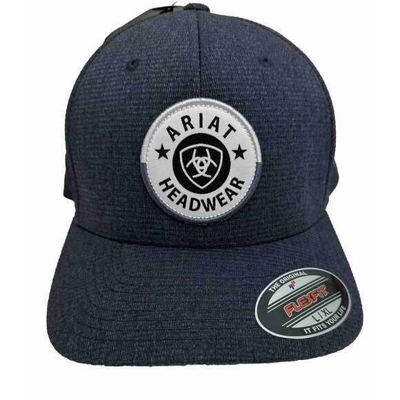 Ariat Men's Flex Fit‎ Stretch Shield Graphic Navy Cap Size L-XL NEW - Picture 5 of 11